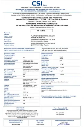 UN Certificate 77819 belgesi