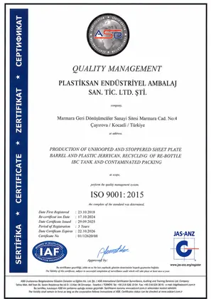 ISO 9001:2015 belgesi